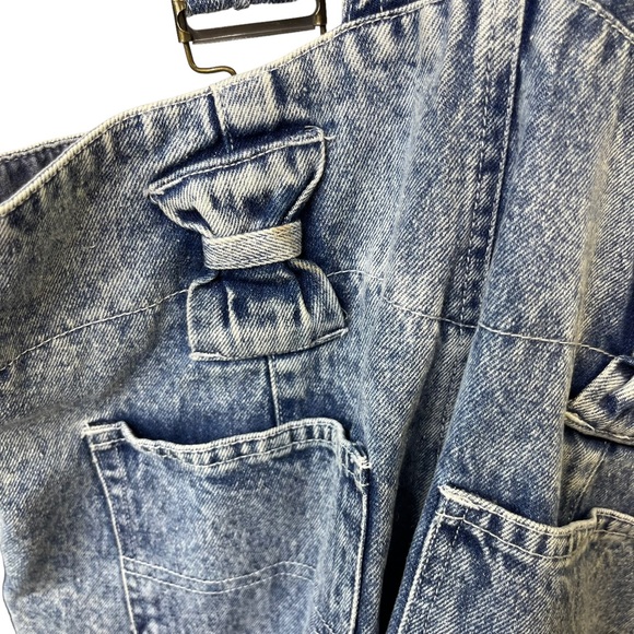 Vintage Avon Fashion Acid Wash Denim Jean Overall Romper Shorts 80’s 90’s - Picture 9 of 9